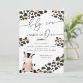 Invitation Saint-Cow Country Farm Boy's First Birthday (Debout devant)