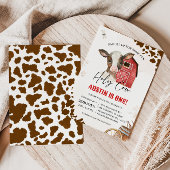 Invitation Saint-Cow Cowboy Premier Rodéo FARM ANNIVERSAIRE