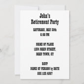 Invitation saint de retraite de bande dessinée de (Dos)