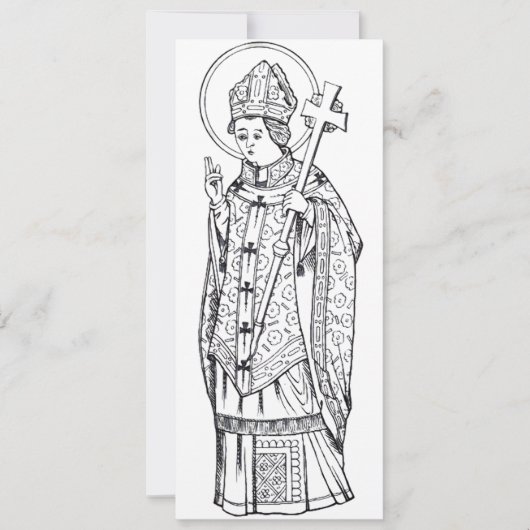 Invitation Saint Deiniol Abbé et évêque (Devant)