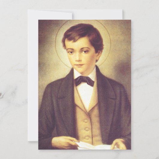 Invitation Saint Dominic Savio étudiant de John Bosco (Devant)