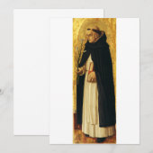 Invitation Saint Dominique par Carlo Crivelli (Devant / Derrière)