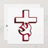 Invitation Saint-Esprit croisé et/Saint-Esprit (Devant / Derrière)