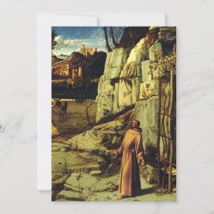 Invitation Saint François dans le désert par Giovanni Bellini