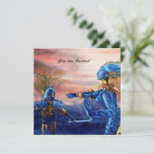 INVITATION SAINT GEORGE ET ALIEN DRAGON (Debout devant)