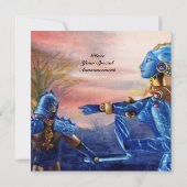 INVITATION SAINT GEORGE ET ALIEN DRAGON (Dos)