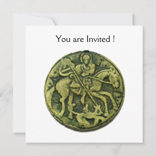 INVITATION SAINT GEORGE ET DRAGON MEDALLION (Devant)