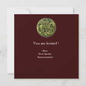 Invitation SAINT GEORGE ET DRAGON MEDALLION, brun (Dos)