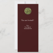 INVITATION SAINT GEORGE ET DRAGON MEDALLION MONOGRAMME (Dos)