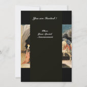 Invitation SAINT GEORGE ET LE DRAGON, brun, bleu rouge noir (Dos)