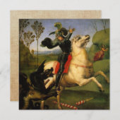 Invitation Saint Georges et le Dragon (Devant / Derrière)