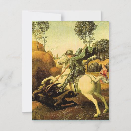 Invitation "Saint-Georges et le Dragon" de Raphaël (vers 1505 (Devant)