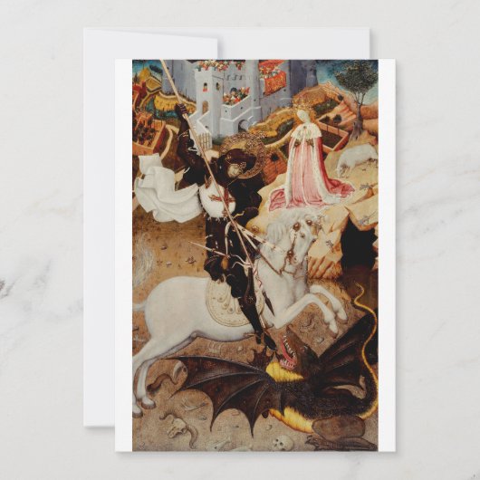 Invitation Saint Georges et le Dragon Grand Martyr (Devant)