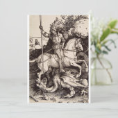Invitation Saint Georges et le Dragon par Durer (Debout devant)