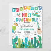 Invitation Saint-Guacamole 1er anniversaire Fête de Fête (Devant)