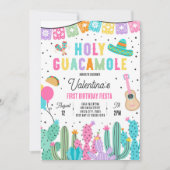 Invitation Saint-Guacamole 1er anniversaire Fête de Fête (Devant)