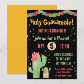 Invitation Saint Guacamole ! Fête mexicaine (Devant / Derrière)