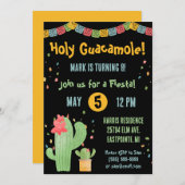 Invitation Saint Guacamole ! Fête mexicaine (Devant / Derrière)