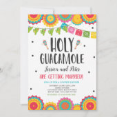 Invitation Saint Guacamole Fiesta Cactus Couples Douche (Devant)