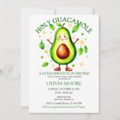Invitation Saint Guacamole Fiesta Thème Garçon ou fille Sprin (Devant)