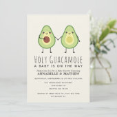 Invitation Saint Guacamole mignonne Avocado Couples bébé (Debout devant)