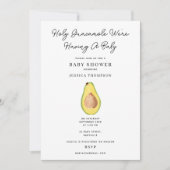 Invitation Saint Guacamole Nous avons un Baby shower (Devant)
