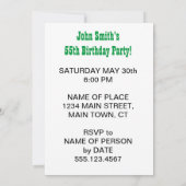 Invitation Saint Guacamole Quelqu'Un Tourne 55 Avocado (Dos)