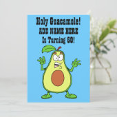 Invitation Saint Guacamole Quelqu'Un Tourne 60 Avocado (Debout devant)
