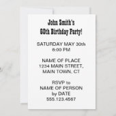 Invitation Saint Guacamole Quelqu'Un Tourne 60 Avocado (Dos)