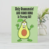 Invitation Saint Guacamole Quelqu'Un Tourne 65 Avocado (Debout devant)