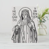 Invitation Saint Hildegard de Bingen Abbess bénédictine (Debout devant)