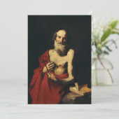 Invitation Saint Jérôme par Jusepe de Ribera (Debout devant)