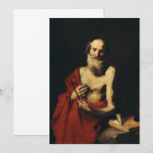 Invitation Saint Jérôme par Jusepe de Ribera (Devant / Derrière)