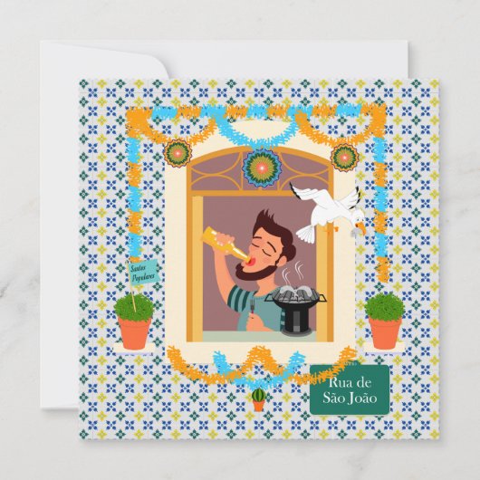 Invitation Saint John Portugais Festa Voisin (Devant)