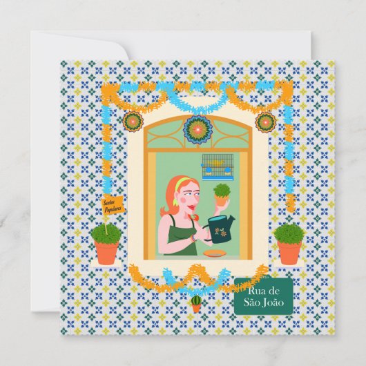 Invitation Saint John Portugais Festa Voisin (Devant)