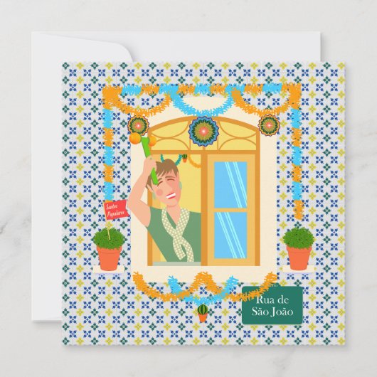 Invitation Saint John Portugais Festa Voisin (Devant)