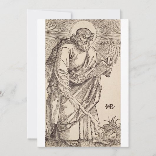 Invitation Saint Jude Thaddée l'Apôtre et Martyr (Devant)