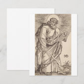 Invitation Saint Jude Thaddée l'Apôtre et Martyr (Devant / Derrière)