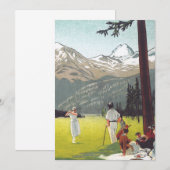 Invitation Saint Moritz par Emil Cardinaux (Devant / Derrière)