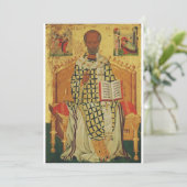 Invitation Saint Nicolas de Myra Icon orthodoxe (Debout devant)