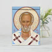Invitation Saint Nicolas de Myre Art Orthodoxe Premium (Debout devant)