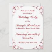 Invitation Saint Nicolas victorien à l'ancienne (Dos)