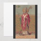 Invitation Saint Patrick Apôtre d'Irlande (Devant / Derrière)