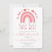 Invitation Saint Patrick Fille 1er anniversaire Lucky One (Devant)