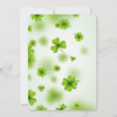Invitation Saint-Patrick personnalisable Élégant Jour (Dos)