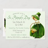 Invitation Saint-Patrick vintage (Devant / Derrière)