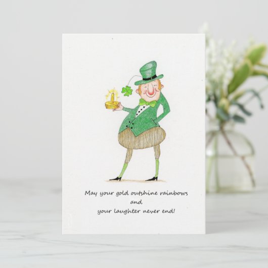 Invitation Saint Patrick's Day (Debout devant)