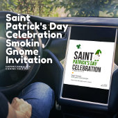Invitation Saint Patrick's Day Celebration Smokin Gnome