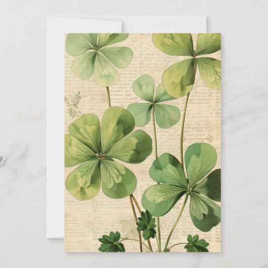 Invitation Saint Patrick's Day Femmes 50e anniversaire (Dos)