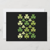 Invitation Saint Patrick's Day Heart Lucky Clover Shamrock (Devant)